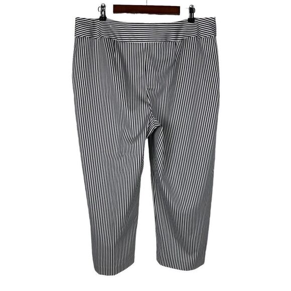 Chico's Sailor Stripe Hardware Crop Pants size 16 - Picture 2 of 10
